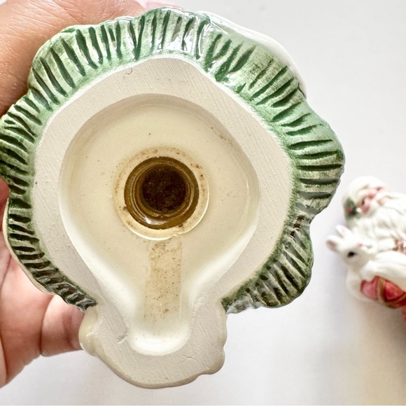 Fitz & Floyd Florentine Holiday 2003 Salt Pepper Shakers (Santa & Rabbit) in box - Picture 12 of 12